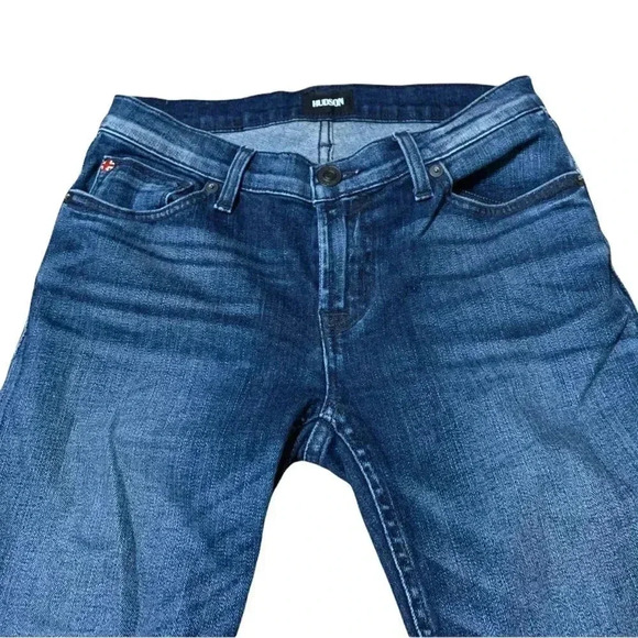 Hudson Dark Wash Cuffed Skinny Jeans 25 - Picture 4 of 9